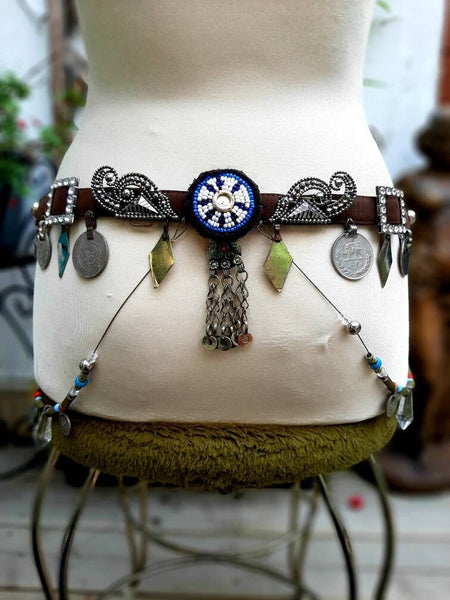 Beaded medallion belt size large s-l400.jpg main image 3