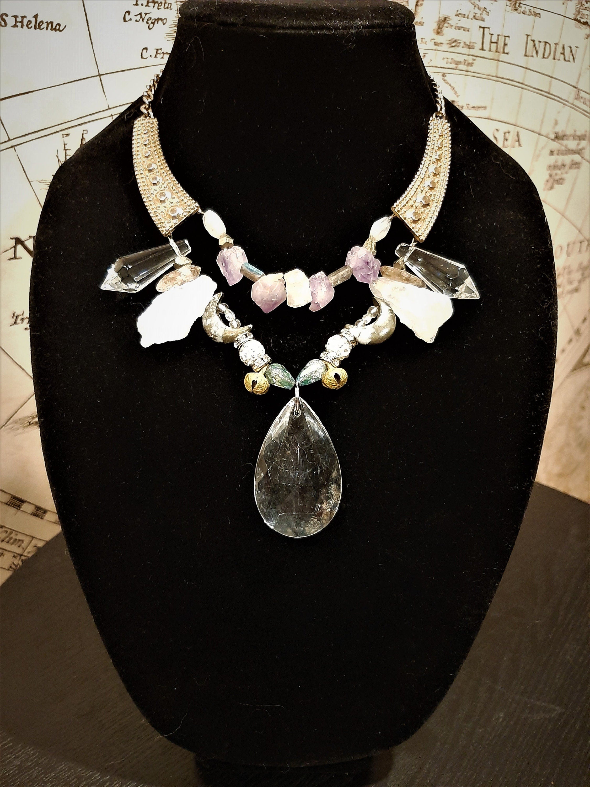 Chandelier crystal necklace