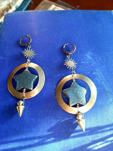 Astro drop earrings